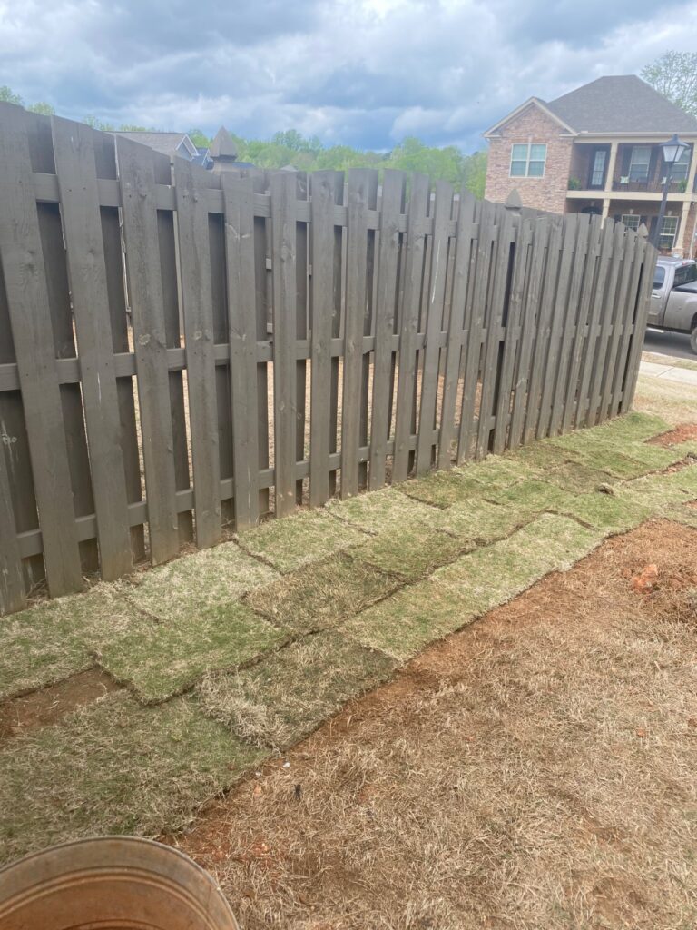Fresh sod install by PHES Landscaping